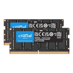 Crucial - DDR5 - sada - 48 GB: 2 x 24 GB - SO-DIMM 262 pinu - 3200 MHz / PC5-51200 - CL52 - 1.1 V - nastaveno na taktování