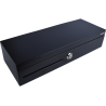Virtuos pokladní zásuvka FT-460C Flip top, s víkem, 9-24V, černá - s kabelem