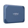 Crucial X10 - SSD - šifrovaný - 2 TB - externí (prenosný) - USB 3.2 Gen 2x2 (USB-C konektor) - AES 256 bitu - matná modr