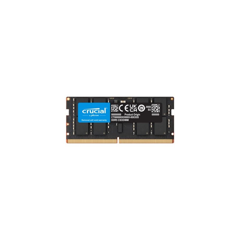 Crucial - DDR5 - modul - 32 GB - SO-DIMM 262 pinu - 3200 MHz / PC5-51200 - CL52 - 1.1 V - nastaveno na taktování - on-die ECC
