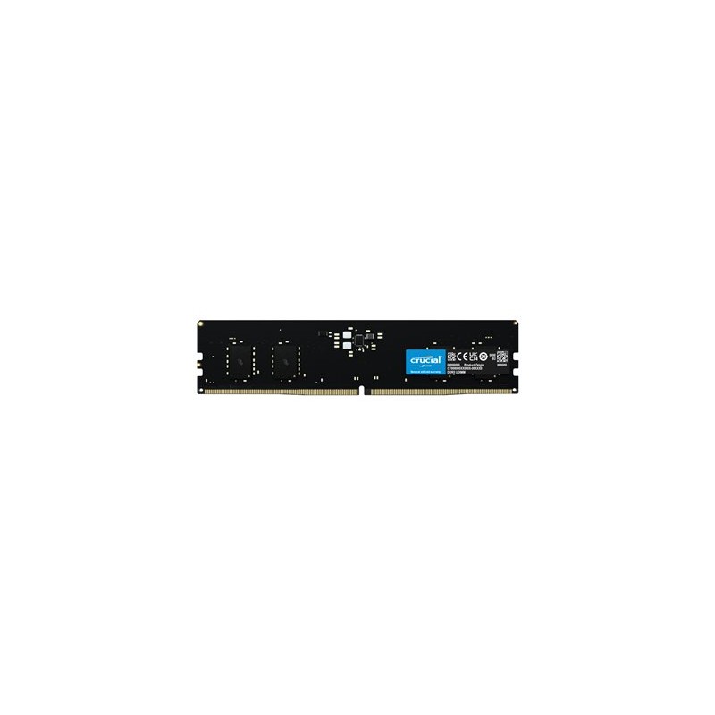 Crucial - DDR5 - modul - 8 GB - DIMM 288-pin - 5600 MHz / PC5-44800 - CL46 - 1.1 V - bez vyrovnávací paměti - on-die ECC - černá
