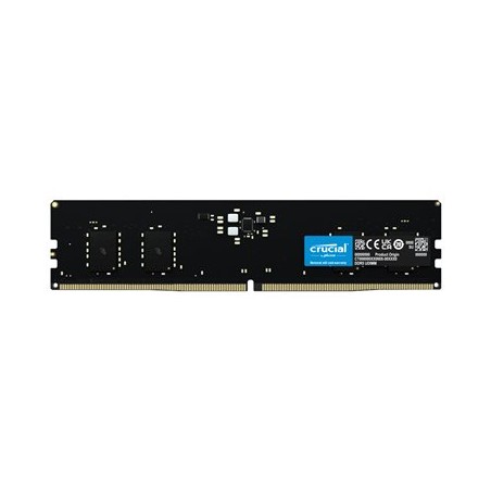 Crucial - DDR5 - modul - 8 GB - DIMM 288-pin - 5600 MHz / PC5-44800 - CL46 - 1.1 V - bez vyrovnávací paměti - on-die ECC - černá