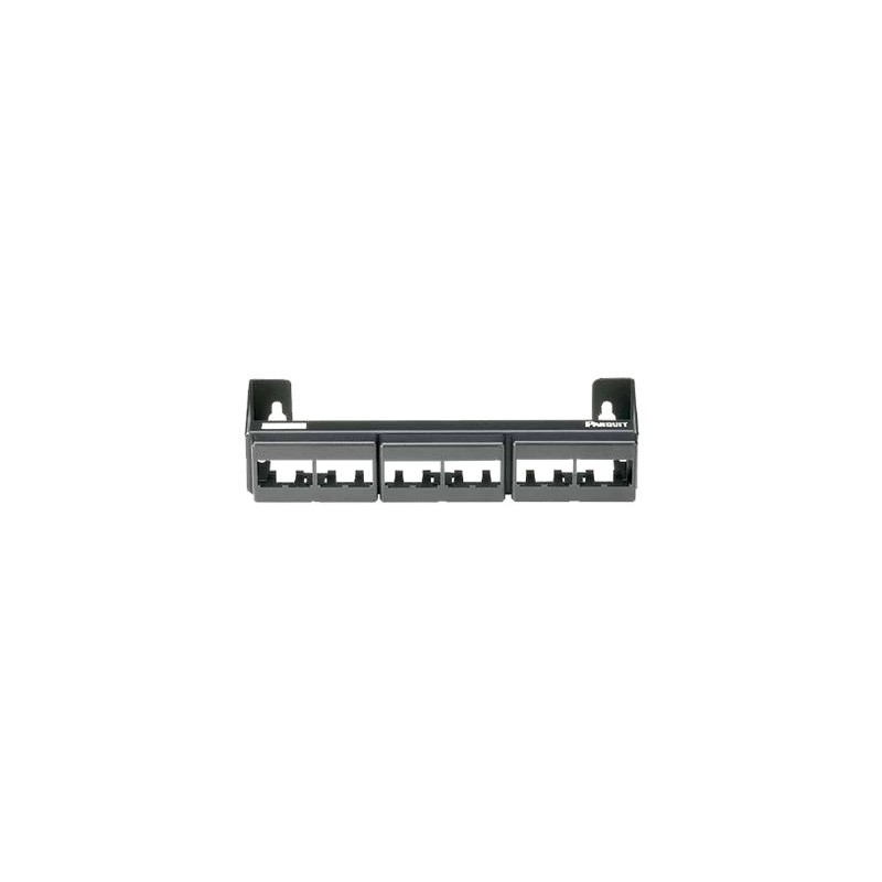 Panduit - Propojovací panel - černá - 12 portů