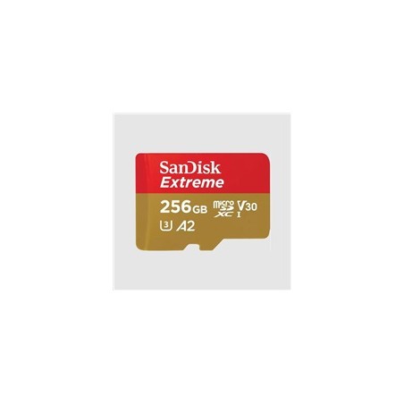 SanDisk micro SDXC karta 256GB Extreme (190 MB/s Class 10, UHS-I U3 V30) + adaptér