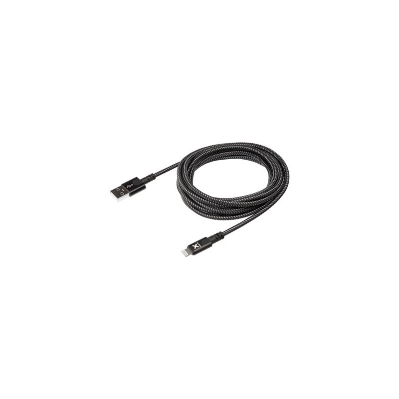 xtorm CX2021 - Kabel Lightning - USB s piny (male) do Lightning s piny (male) - 3 m - černá