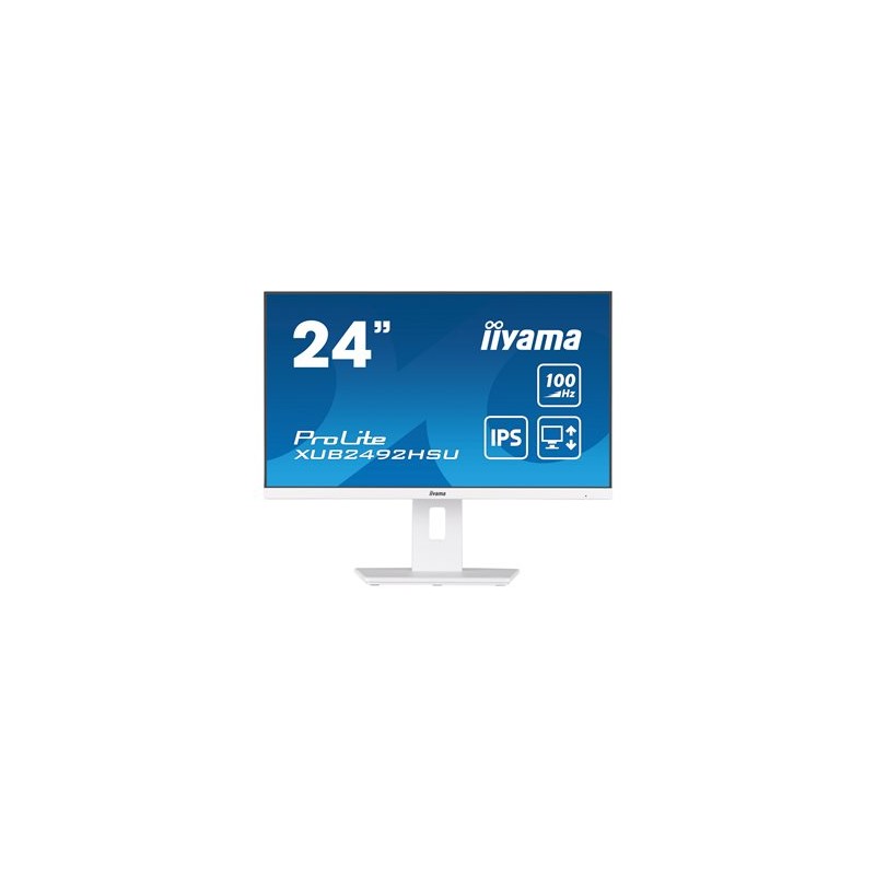 iiyama ProLite/XUB2492HSU-W6/23,8"/IPS/FHD/100Hz/0,4ms/White/3R
