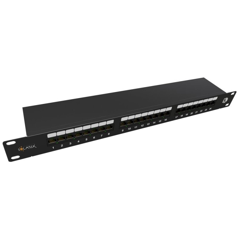Solarix Patch panel Solarix 24 x RJ45 CAT5E STP 1U