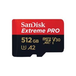 SanDisk micro SDXC karta 512GB Extreme PRO (200 MB/s Class 10, UHS-I U3 V30) + adaptér