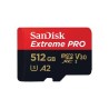 SanDisk micro SDXC karta 512GB Extreme PRO (200 MB/s Class 10, UHS-I U3 V30) + adaptér