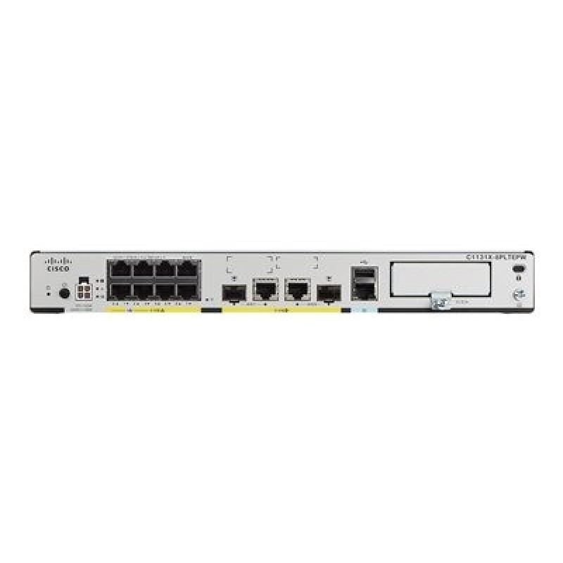 Cisco Integrated Services Router 1131X - Smerovac 8portový switch - 1GbE - porty WAN: 2 - repasováno
