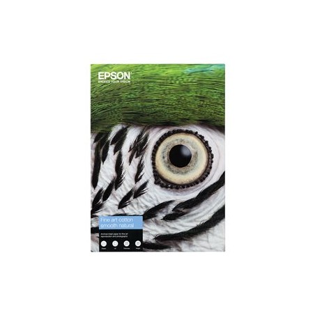 Epson Fine Art - Bavlna - hladký - 490 mikronu - prírodní - A3 Plus (329 x 483 mm) - 300 g/m? - 25 listy bavlnený papír - pro