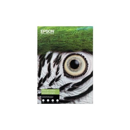 Epson Fine Art II - Bavlna - hladký matný - 490 mikronů - jasně bílá - A2 (420 x 594 mm) - 300 g/m? - 25 listy bavlněný papír