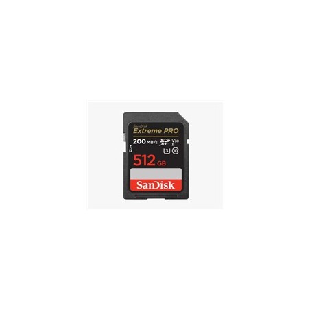 SanDisk SDXC karta 512GB Extreme PRO (200 MB/s Class 10, UHS-I U3 V30)
