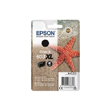 Epson 603XL - 8.9 ml - XL - černá - originální - blistr s RF / akustickým alarmem - inkoustová cartridge - pro Expression Home