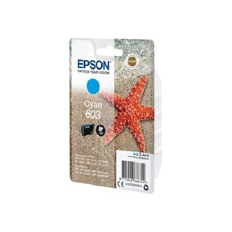 Epson 603 - 2.4 ml - azurová - originální - blistr s RF / akustickým alarmem - inkoustová cartridge - pro Expression Home