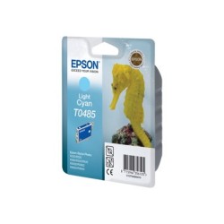 Epson T0485 - 13 ml - světle azurová - originální - blistr s RF / akustickým alarmem - inkoustová cartridge - pro Stylus DX3800