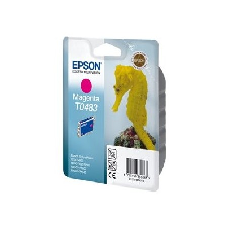 Epson T0483 - 13 ml - purpurová - originální - blistr s RF / akustickým alarmem - inkoustová cartridge - pro Stylus DX3800