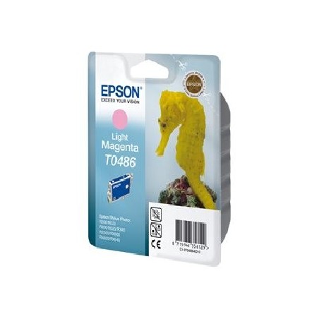 Epson T0486 - 13 ml - světlá fialová - originální - blistr s RF / akustickým alarmem - inkoustová cartridge - pro Stylus DX3800