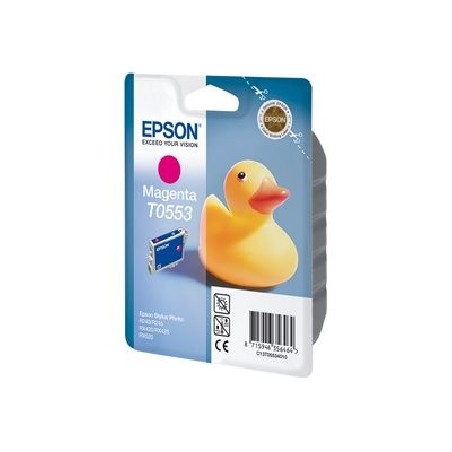 Epson T0553 - 8 ml - purpurová - originální - blistr s RF / akustickým alarmem - inkoustová cartridge - pro Stylus Photo R240