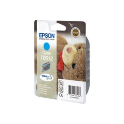 Epson T0612 - 8 ml - azurová - originální - blistr s RF / akustickým alarmem - inkoustová cartridge - pro Stylus D68, D88