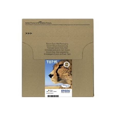 Epson T071 Easy Mail Packaging - 4-balení - 23.9 ml - černá, žlutá, azurová, purpurová - originální - pouzdro - inkoustová