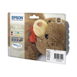 Epson Multipack T0615 - 4-balení - 32 ml - černá, žlutá, azurová, purpurová - originální - blistr s RF / akustickým alarmem
