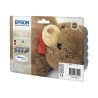 Epson Multipack T0615 - 4-balení - 32 ml - černá, žlutá, azurová, purpurová - originální - blistr s RF / akustickým alarmem