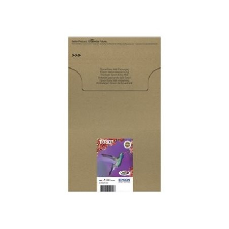 Epson T0807 Easy Mail Packaging - 6-balení - černá, žlutá, azurová, purpurová, světlá fialová, světle azurová - originální