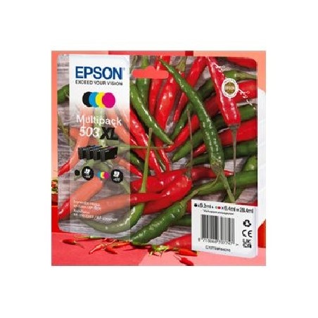 Epson 503 Multipack Easy Mail Packaging - 4-balení - XL - černá, azurová, purpurová, žlutá - originální - blistr - inkoustová