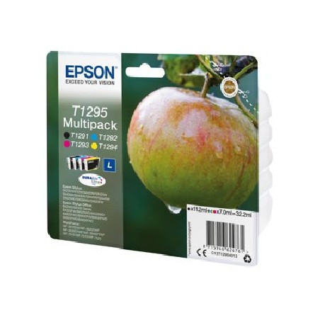 Epson T1295 Multipack - 4-balení - 32.2 ml - černá, žlutá, azurová, purpurová - originální - blistr s RF / akustickým alarmem