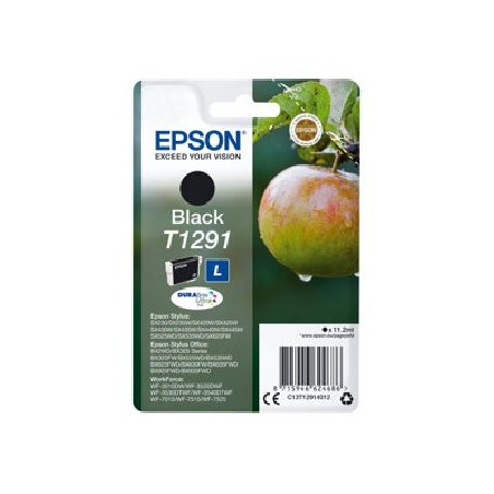 Epson T1291 - Velikost L - černá - originální - blistr s RF alarmem - inkoustová cartridge - pro Stylus SX230, SX235, SX430