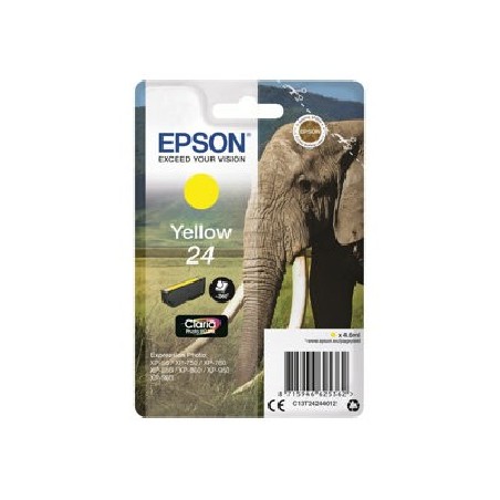 Epson 24 - 4.6 ml - žlutá - originální - blistr s RF alarmem - inkoustová cartridge - pro Expression Photo XP-55, 750, 760