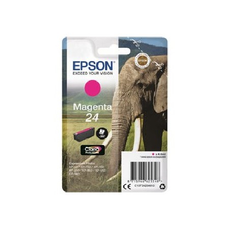 Epson 24 - 4.6 ml - purpurová - originální - blistr s RF alarmem - inkoustová cartridge - pro Expression Photo XP-55, 750, 760