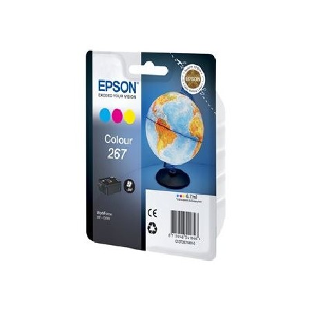 Epson 267 - 6.7 ml - žlutá, azurová, purpurová - originální - blistr s RF alarmem - inkoustová cartridge - pro WorkForce WF-100W