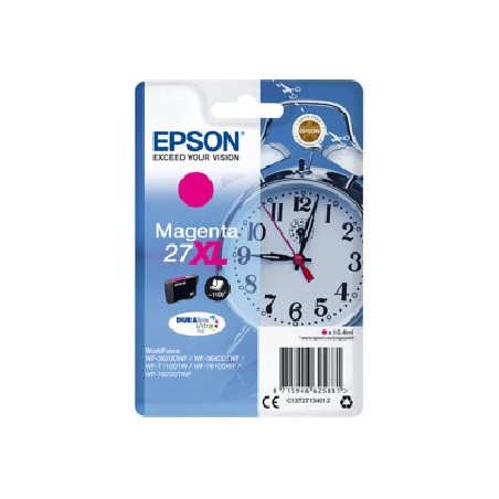 Epson 27XL - 10.4 ml - XL - purpurová - originální - blistr s RF alarmem - inkoustová cartridge - pro WorkForce WF-3620