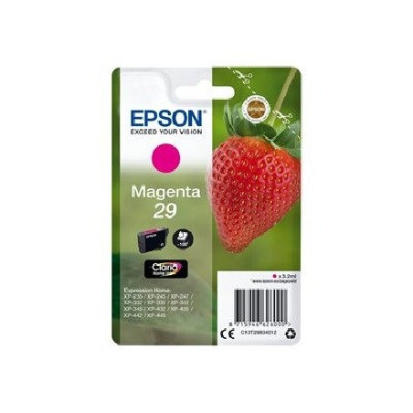 Epson 29 - 3.2 ml - purpurová - originální - blistr s RF / akustickým alarmem - inkoustová cartridge - pro Expression Home