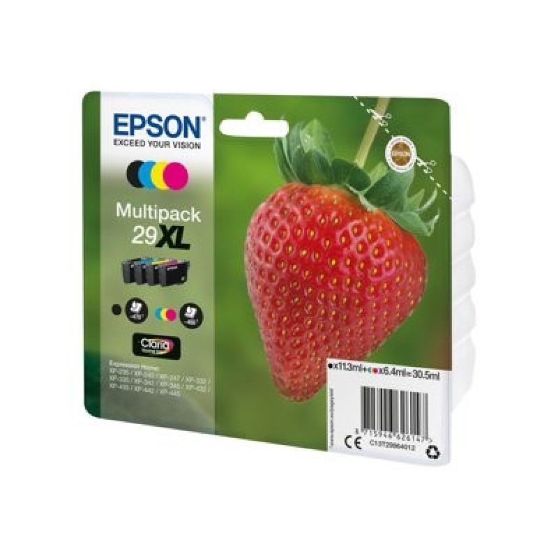 Epson 29XL Multipack - 4-balení - 30.5 ml - XL - černá, žlutá, azurová, purpurová - originální - blistr s RF / akustickým