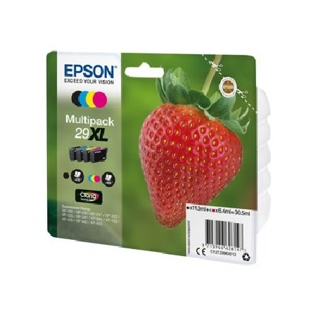 Epson 29XL Multipack - 4-balení - 30.5 ml - XL - černá, žlutá, azurová, purpurová - originální - blistr s RF / akustickým