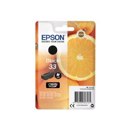 Epson 33 - 6.4 ml - černá - originální - blistr s RF / akustickým alarmem - inkoustová cartridge - pro Expression Home XP-635