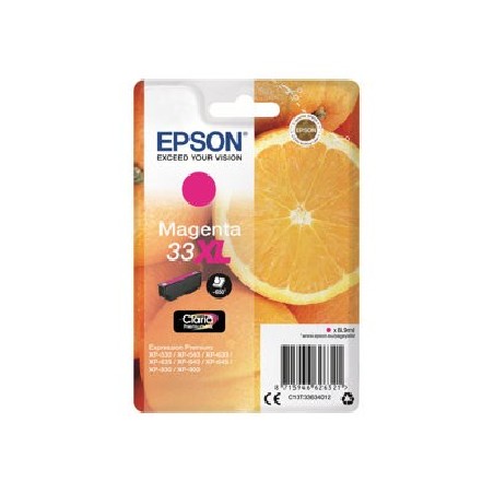 Epson 33XL - 8.9 ml - XL - purpurová - originální - blistr s RF / akustickým alarmem - inkoustová cartridge - pro Expression