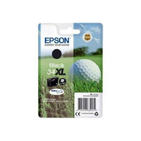 Epson 34XL - 16.3 ml - XL - černá - originální - blistr s RF / akustickým alarmem - inkoustová cartridge - pro WorkForce Pro