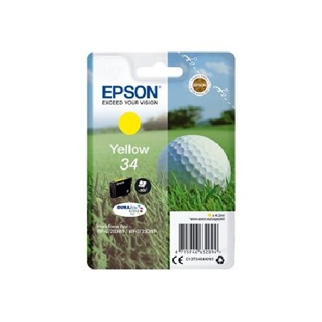 Epson 34 - 4.2 ml - žlutá - originální - blistr s RF / akustickým alarmem - inkoustová cartridge - pro WorkForce Pro