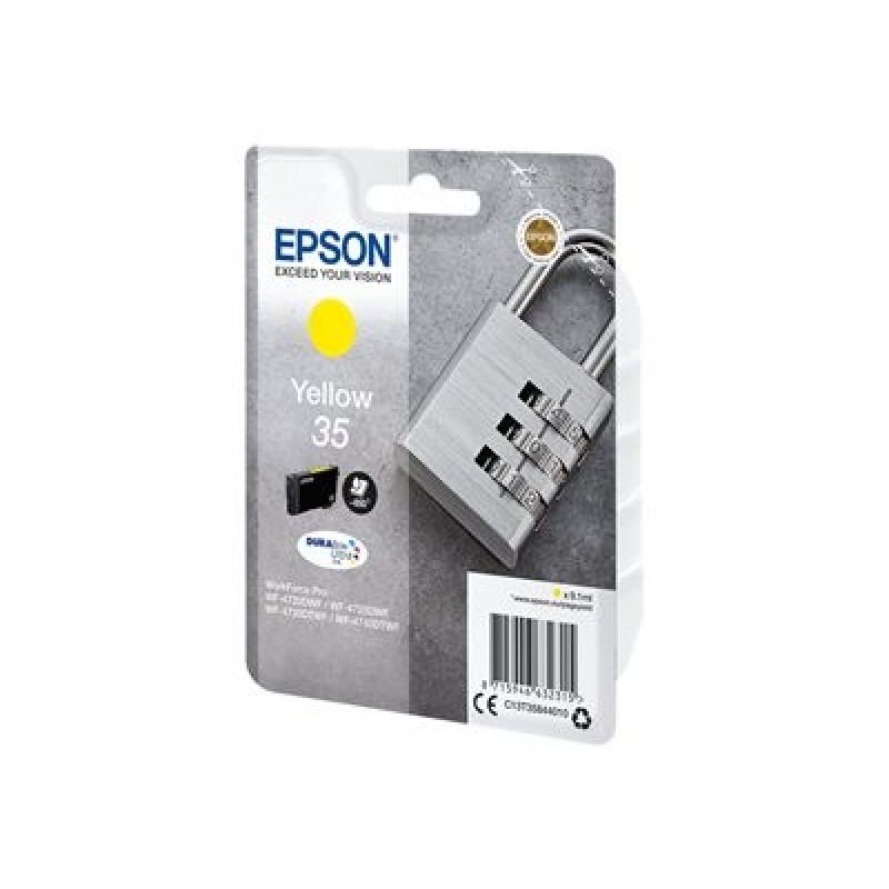 Epson 35 - 9.1 ml - žlutá - originální - blistr s RF / akustickým alarmem - inkoustová cartridge - pro WorkForce Pro WF-4720