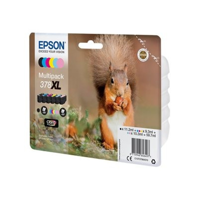 Epson 378XL Multipack - 6-balení - 59.7 ml - XL - černá, žlutá, azurová, purpurová, světlá fialová, světle azurová - originální