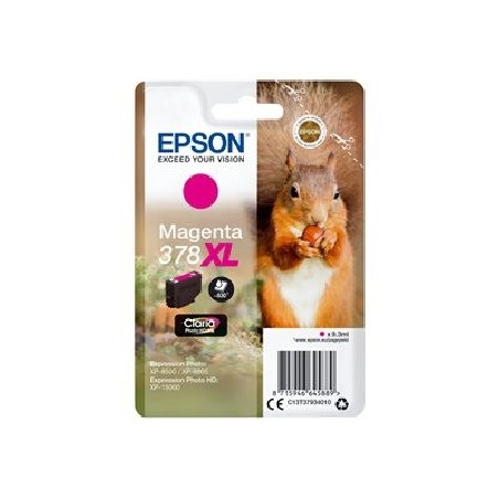 Epson 378XL - 9.3 ml - XL - purpurová - originální - blistr s RF / akustickým alarmem - inkoustová cartridge - pro Expression