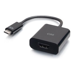 C2G USB-C to HDMI Audio/Video Adapter Converter - 4K 60Hz - Black - Video adaptér - USB-C s piny (male) do HDMI se zdířkami