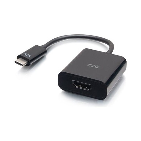 C2G USB-C to HDMI Audio/Video Adapter Converter - 4K 60Hz - Black - Video adaptér - USB-C s piny (male) do HDMI se zdířkami