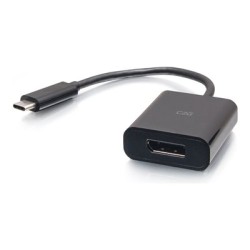 C2G USB-C to DisplayPort Adapter Converter - 4K 60Hz - Black - Video adaptér - USB-C (M) do DisplayPort (F) - Thunderbolt 3 /