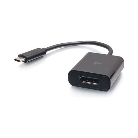 C2G USB-C to DisplayPort Adapter Converter - 4K 60Hz - Black - Video adaptér - USB-C (M) do DisplayPort (F) - Thunderbolt 3 /