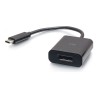 C2G USB-C to DisplayPort Adapter Converter - 4K 60Hz - Black - Video adaptér - USB-C (M) do DisplayPort (F) - Thunderbolt 3 /
